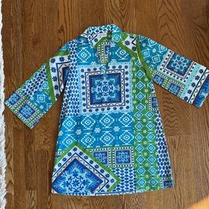 Colorful Geometric Print Mini Dress